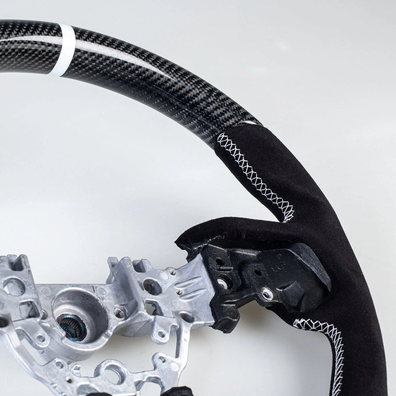 Subaru WRX Carbon Flat Bottom Suede Steering Wheel (2022-2023)