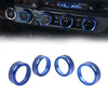 Toyota Tacoma 4pcs Blue AC Climate Control Knob Trim (2016-2023)