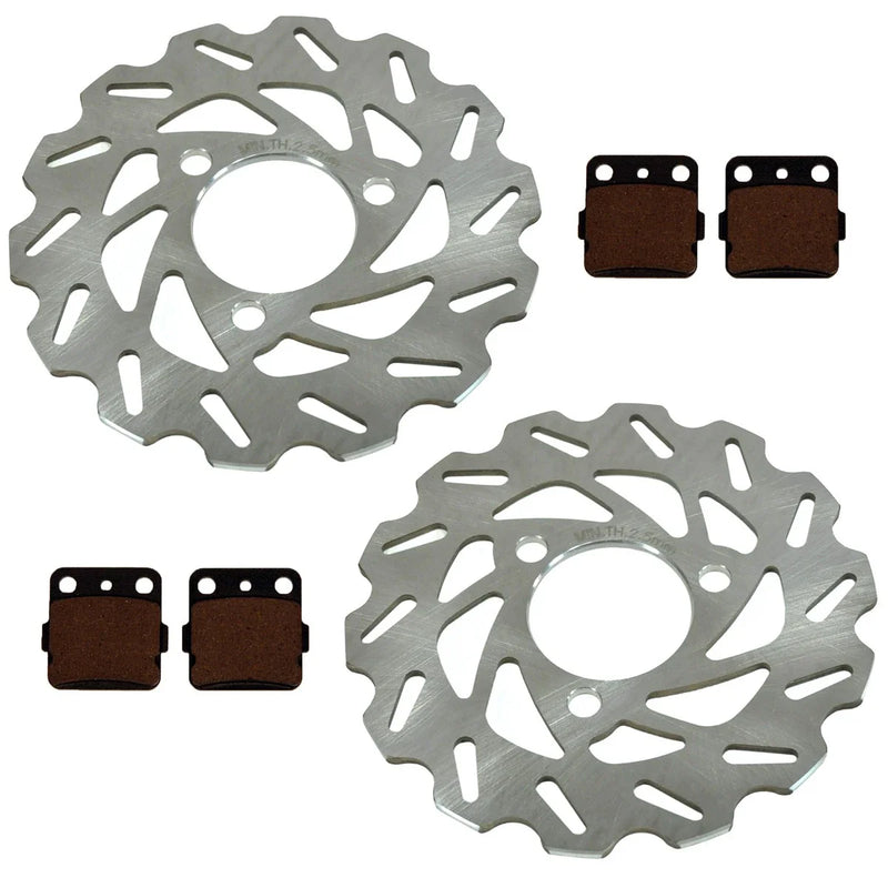 Honda TRX250X Fourtrax 2 x Front Disc Brake Wave Rotors & Pads (1987–1992)