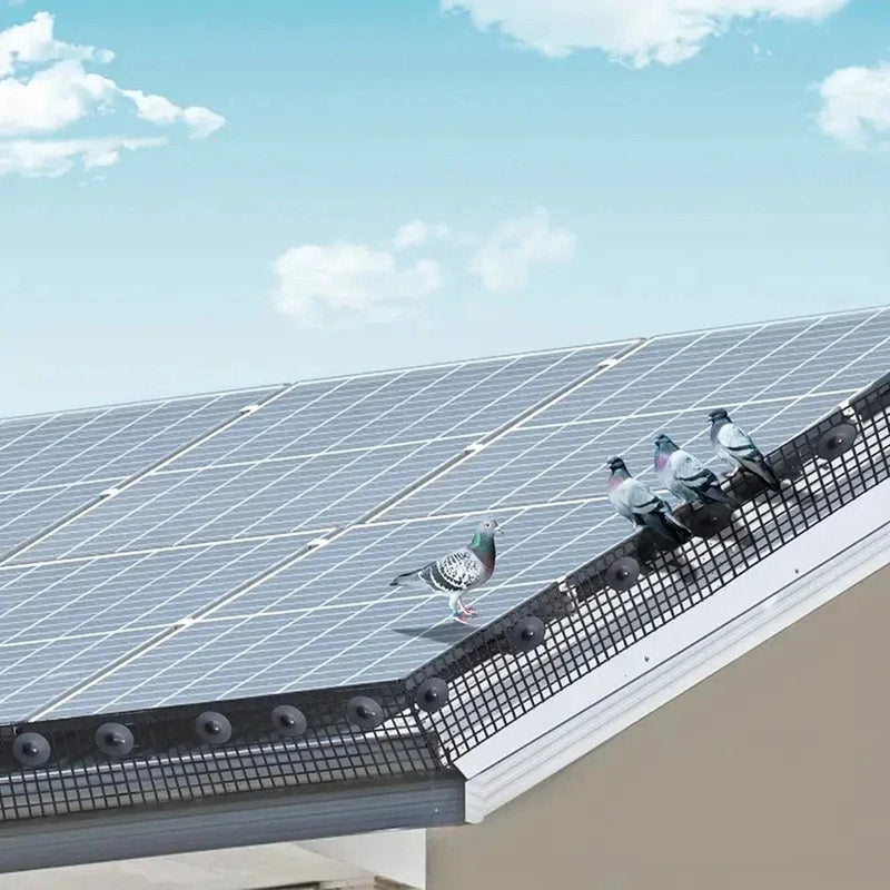 8" x 100ft Solar Panel Bird Guard & 100 x Stainless Steel Fasteners Clips