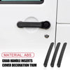 Jeep Wrangler JK Door Grab Handle Inserts Cover Trim (2007-2018)