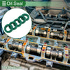 Oil Seal 14x22x5mm Rotary Shaft Seal TPU Green 5 pcs