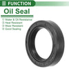 Oil Seal 38x55x12mm Black NBR Rubber Seal Ring Rotary Shaft 5 Pcs