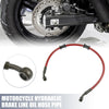 Motorcycle 50cm 19.69" 10mm Motorcycle Hydraulic Brake Line Oil Hose Pipe