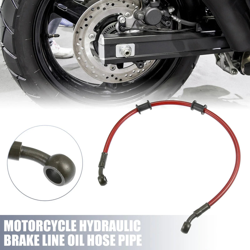 Motorcycle 50cm 19.69" 10mm Motorcycle Hydraulic Brake Line Oil Hose Pipe
