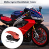 Rectangular Hole Aluminum Alloy Motorcycle Hanging Hook 1 Set Red