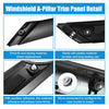 Hyundai Veloster 2012-2017 2 x Left Right Windshield A Pillar Trim