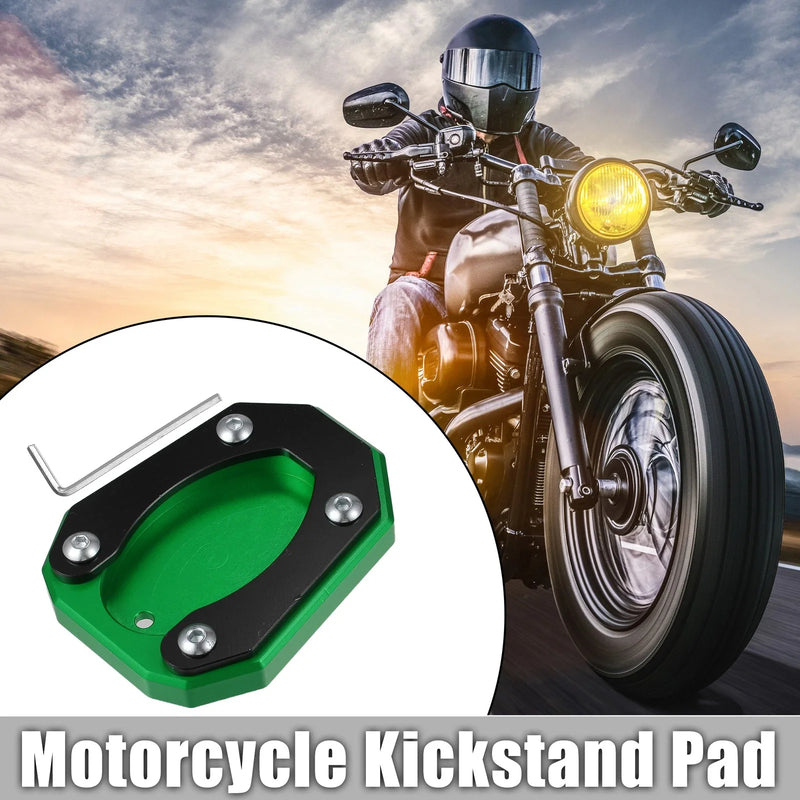 Kawasaki Zx4rr 1 x Set Kickstand Side Stand Plate Pad Green (2023–2023)
