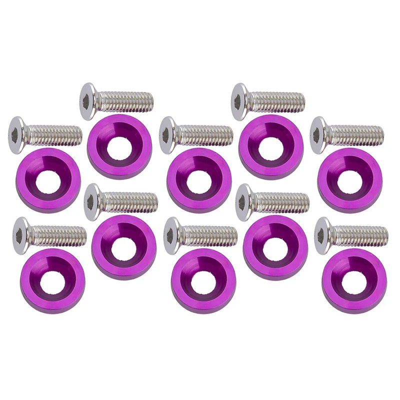 Car 20 x Billet Aluminum Fender Bumper Washer Bolts (Various Years)