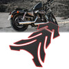 Motorcycle Motorcycle Fuel Tank Protector 3D PVC Rubber Pad Emblem Badge Sticker Red Decal