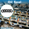 Oil Seal 25x41.25x7mm Rotary Shaft Seal Black Nitrile Rubber 5 Pcs