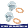 Lexus M12 x 1.25 Engine Oil Drain Plug Screws with Seal Rings