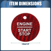 Ford - Red Ignition Starter Switch Engine Start Stop Button Cover