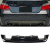 BMW E60 E61 1x Gloss Black Rear Bumper Diffuser (2005-2010)