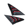 Honda Civic 10th Carbon Fiber Side Window Louver Covers (2016-2021)