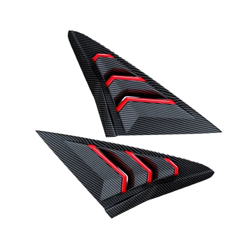 Honda Civic 10th Carbon Fiber Side Window Louver Covers (2016-2021)