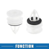 Chevrolet Plastic White 20 Pcs Door Panel Clips