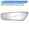 Ford E150 Left Driver Side Lower Mirror Glass Replacement (2004-2014)