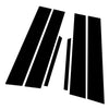 Acura TSX 6 x Door Window B C Pillar Trim Covers Glossy Black (2004-2014)