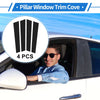 Porsche Panamera Black 4 x Door Pillar Window Trim (2017-2021)