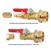 RV Winterize Blowout Adapter 1/4 Inch Male Quick Connect Plug