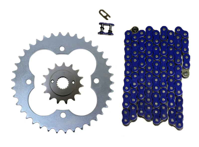 Honda TRX400EX Blue 520x96 Drive Chain & 15/39 Sprockets (1999–2004)