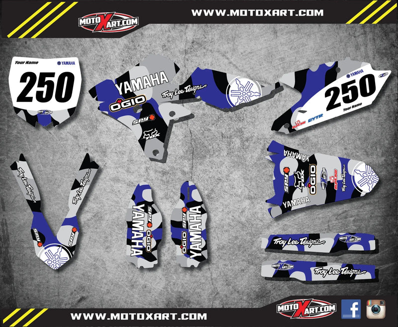 YZF 250 (2014-2017) - NITRO STYLE Decals Custom Sticker Kit