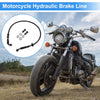Motorcycle 60 cm Motorcycle Brake Clutch Oil Hose Nylon PU Stainless Steel Wire Braid