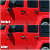 Jeep Wrangler 4 Door 5 x Door Handle Trim with Button Covers (2007-2018)