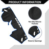 Subaru Forester 2018-2024 Black Blue 1 Set Dashboard Cover Mat
