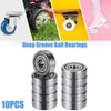 10x 604ZZ 4x12x4mm Double Metal Shield Single Row Deep Groove Ball Bearings