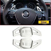 VW Tiguan Golf 7 Passat Silver Steering Wheel Paddle Shifter Extensions
