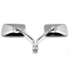 Universal Motorbike Chrome Motorcycle Rear Side View Mirrors (N/A)