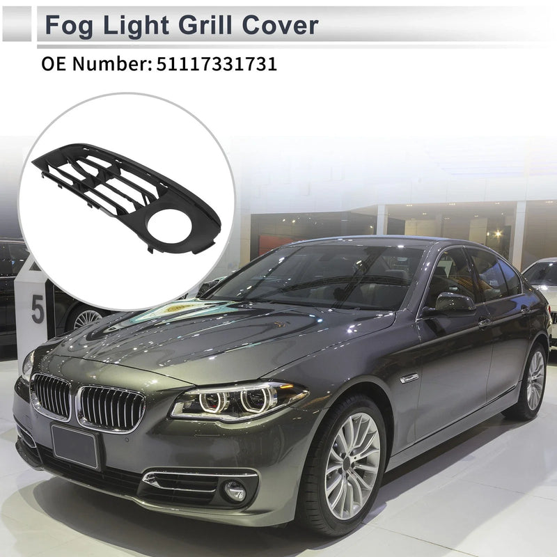 BMW 528i (2014-2016) Black 1 Pc Front Left Fog Light Grill