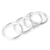 Audi A3 4 x Silver Interior Air Vent Outlet Ring Covers (2012-2019)