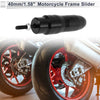10mm Aluminum Alloy Motorcycle Slider Frame 1 Pc Black