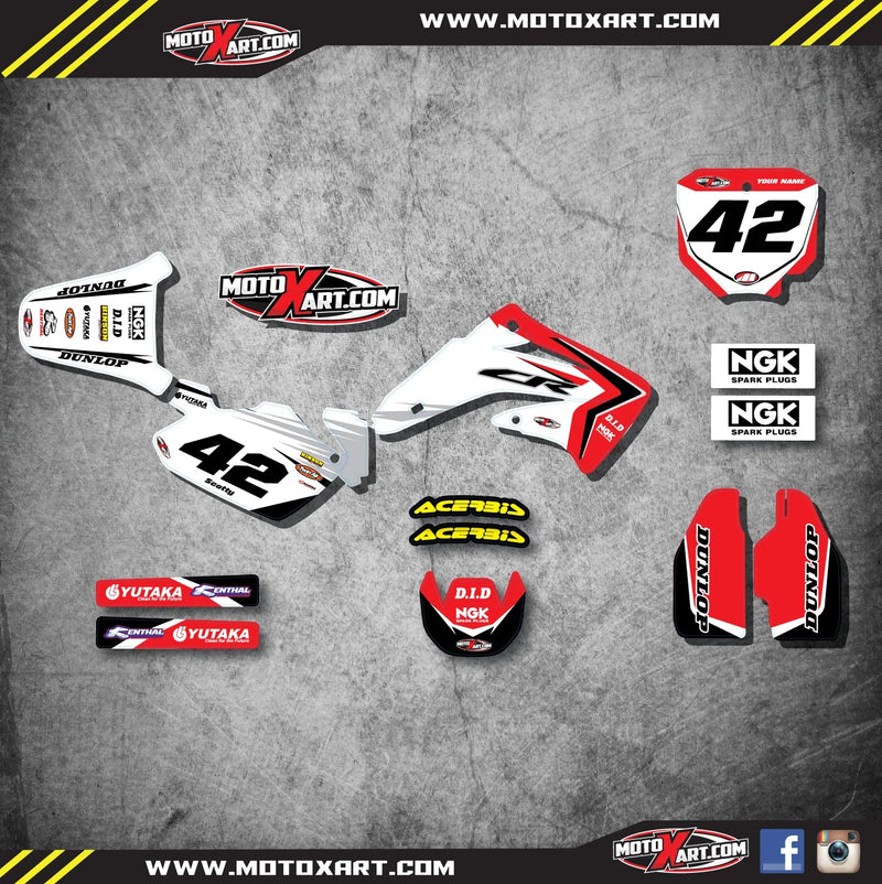 Honda CR 85 Rebound Style Graphics / Decals Sticker Kit (2002-2014)