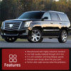 Cadillac Escalade, Chevrolet Silverado, GMC Yukon 4 x Chrome Door Handle Covers