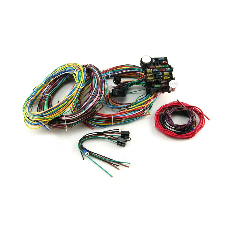 Universal Street Rod Hot Rod Race Car 22 Circuit Wiring Harness