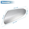 Honda Civic (2016-2019) Silver Mirror Corner Triangle Fender Cover Left