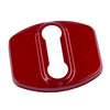 Hyundai Kia 4 x Red Stainless Steel Door Lock Buckle Covers