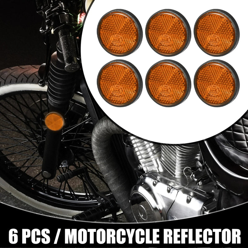 Reflector / 6x / 1.73x0.31 / Universal Round Motorcycle Reflector