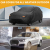 Toyota RAV4 (210D-PU) Black Waterproof All Weather Car Cover