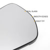 Ford Fiesta Left Side White Heated Mirror Glass w/ Back Convex (2017-2023)