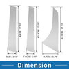 Ford Focus (2008-2011) Silver Tone 6 x Door Pillar Window Trim