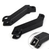 Harley Sportster Softail Road King Black Cut Male Mount Foot Peg Extensions (2004-2023)