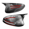 Kia Optima K5 Black OX Horn Rear View Mirror Covers (2011-2015)