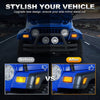Jeep Wrangler TJ Dynamic LED Front Side Marker Bumper Light (1997–2006)