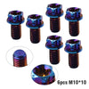 Motorcycle Bike 6 x M10x10mm Titanium Torx Head Flange Screws