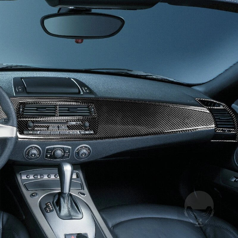 BMW Z4 E85 2003-2008 Soft Carbon Fiber Dashboard & Side Air Vent Cover Trim